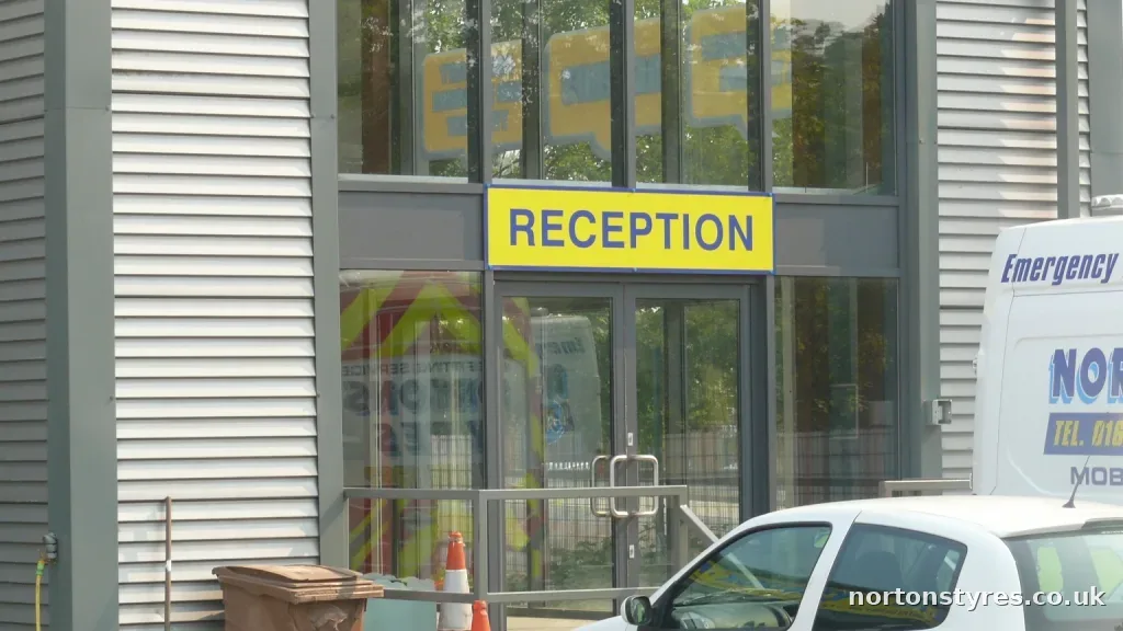 Nortons Tyres reception entrance